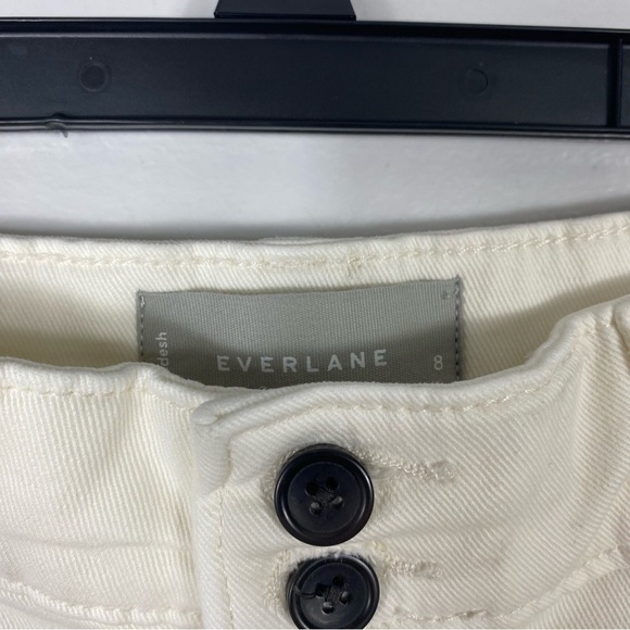 Everlane organic cotton wide leg crop pants bone - Picture 5 of 6